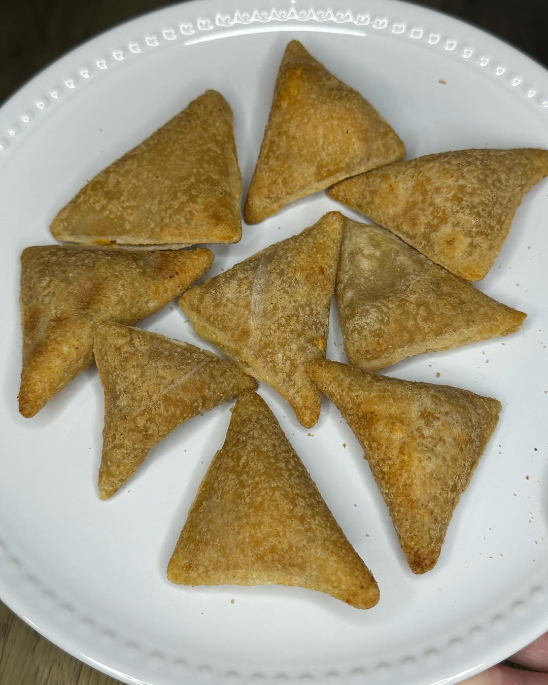 Baked Nacho Triangles