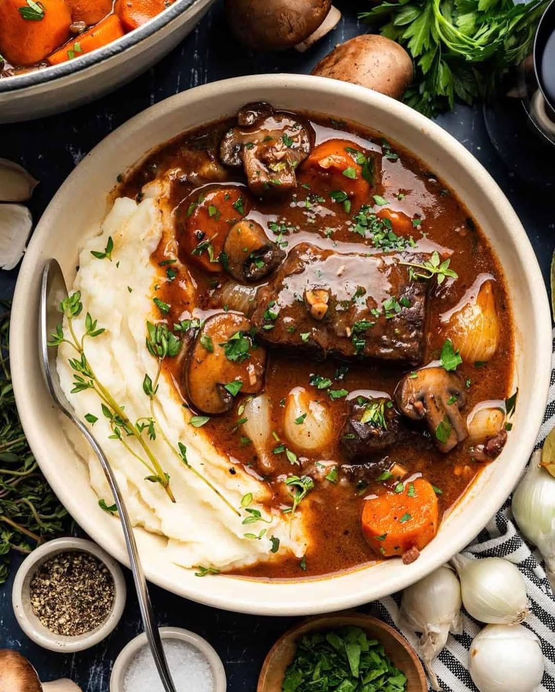 Creamy Mushroom Beef Stew