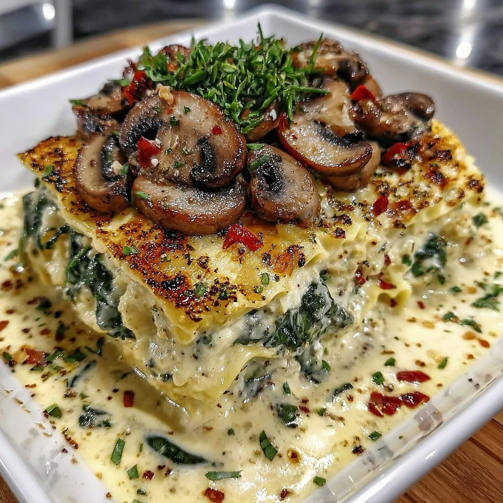 Spinach & Mushroom Lasagna