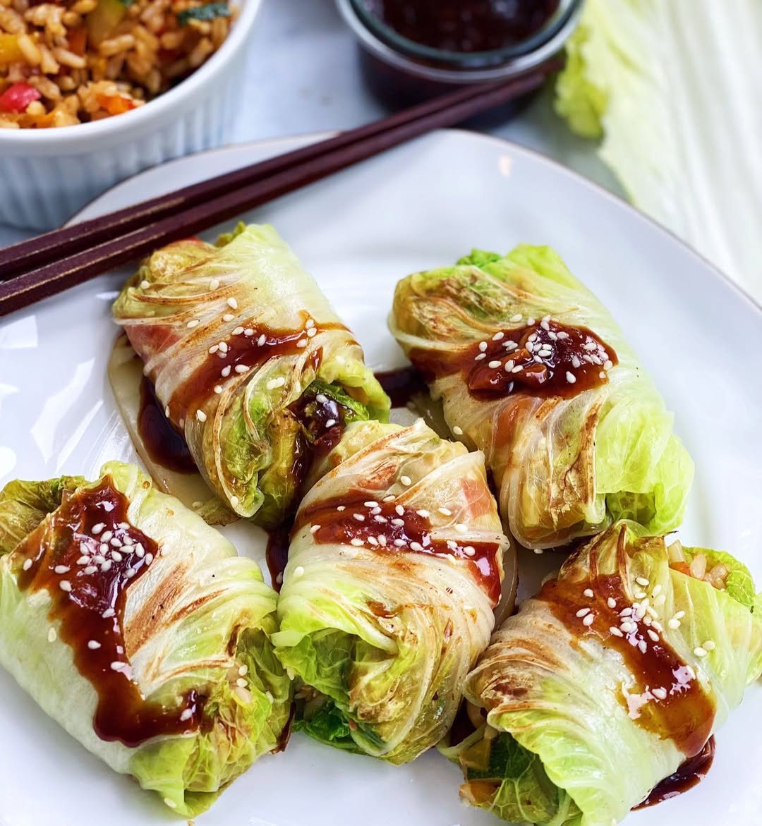 Vegetarian Stuffed Cabbage Rolls
