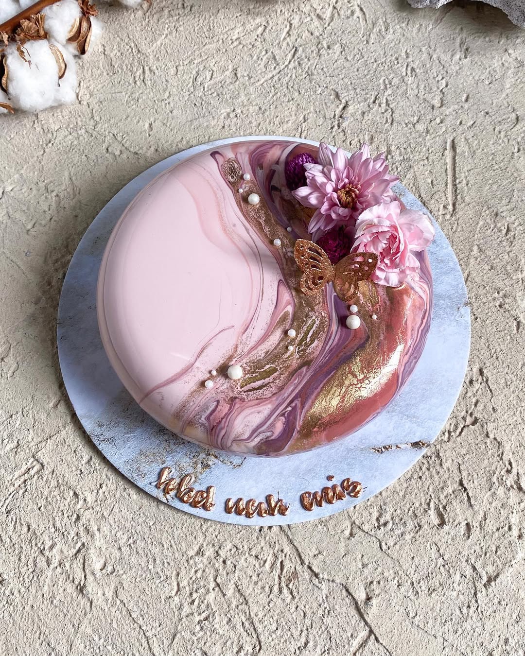 Mirror Glaze Cake