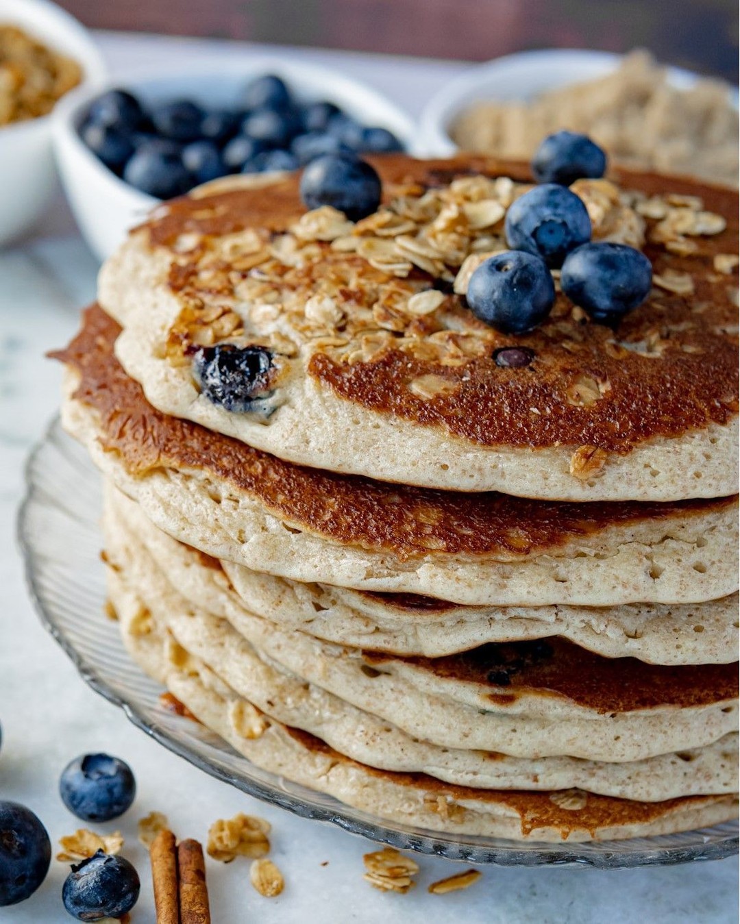 Blueberry Protein Pancakes
