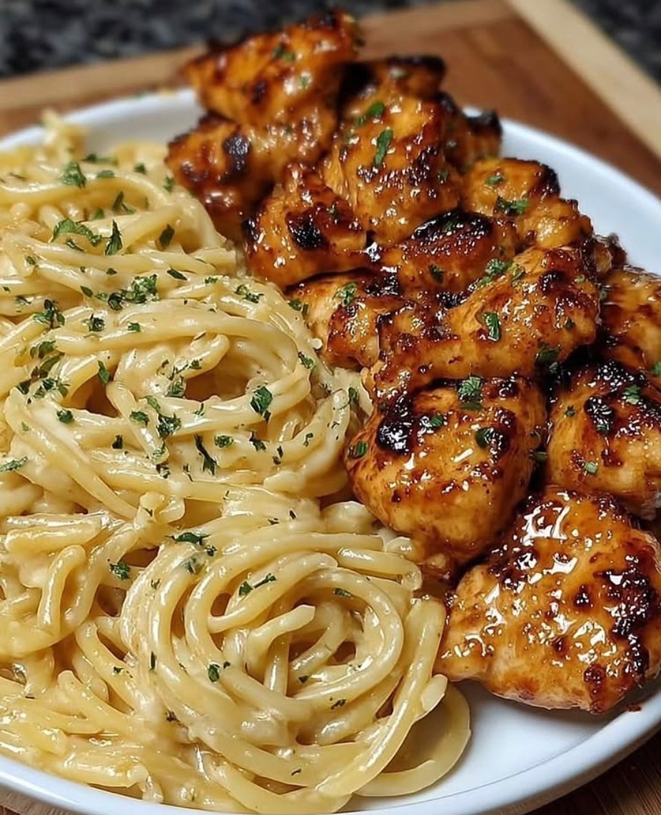 Garlic Butter Chicken Pasta