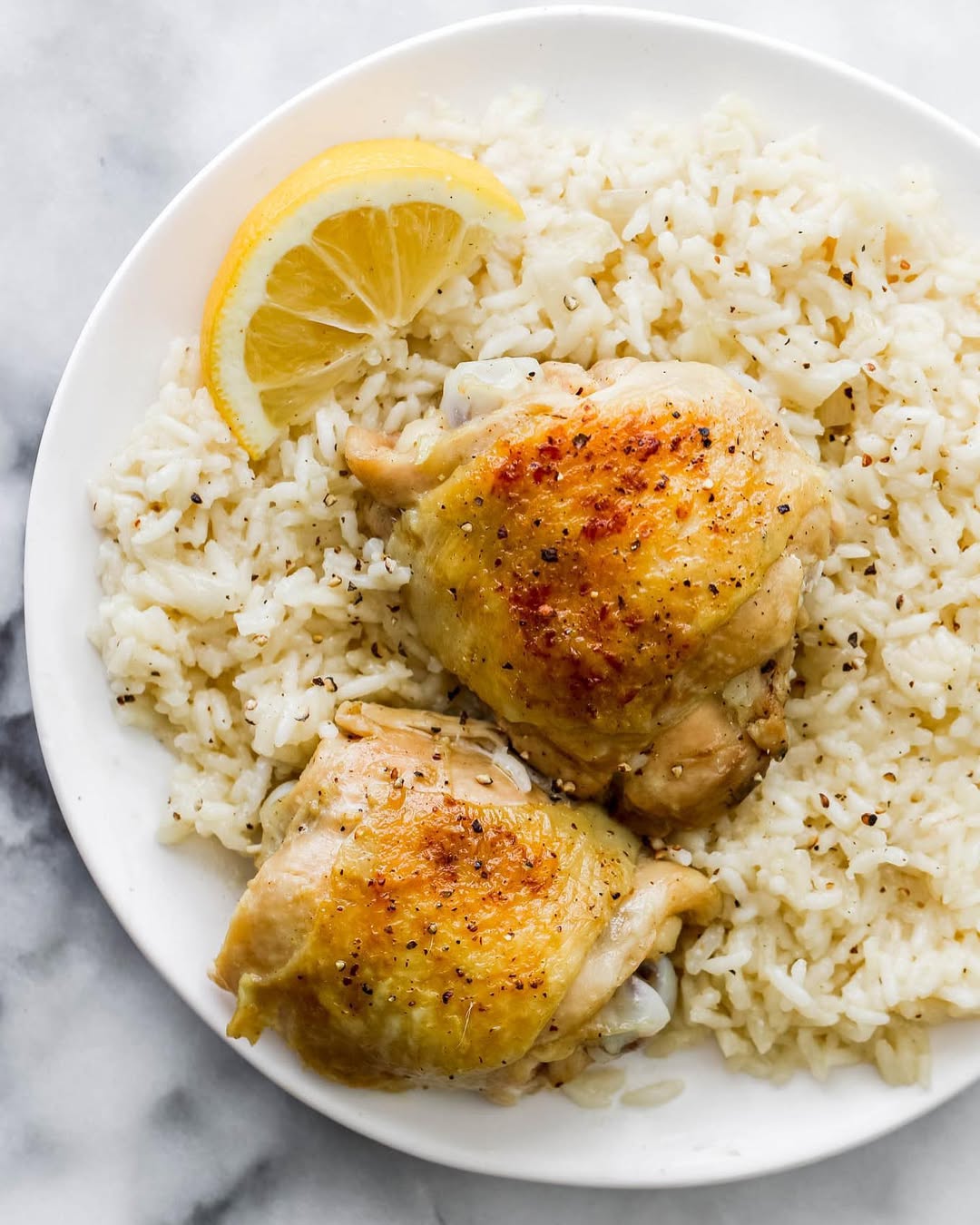 Lemon Pepper Chicken with Rice