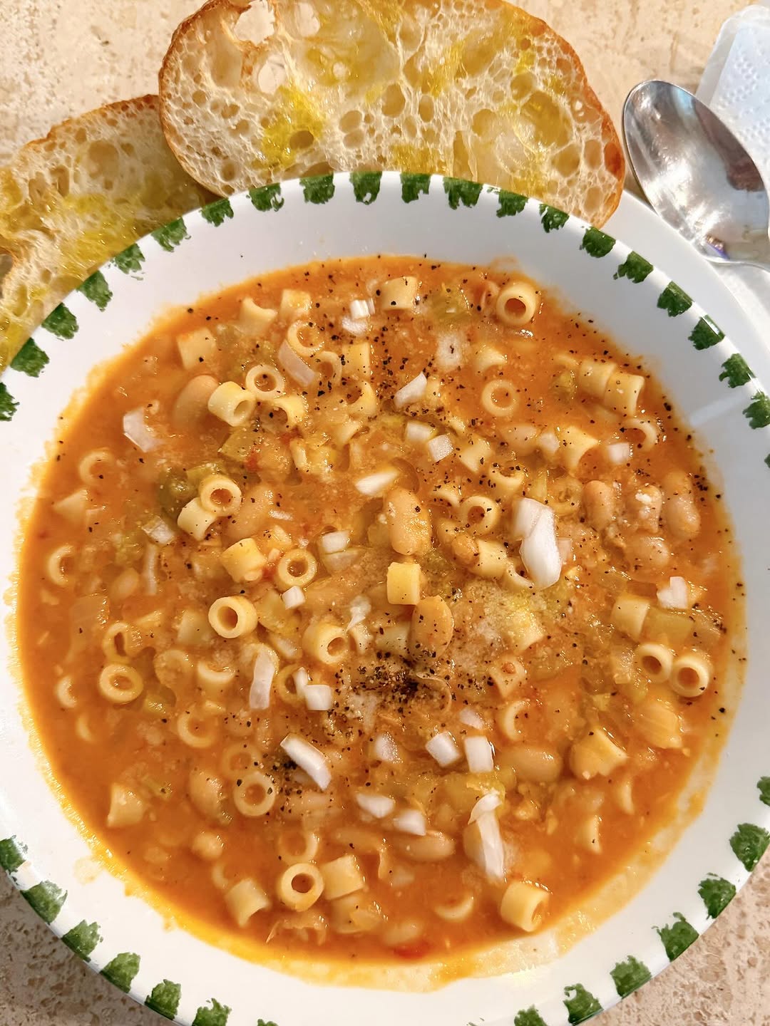 Pasta Fagioli with Stale Bread