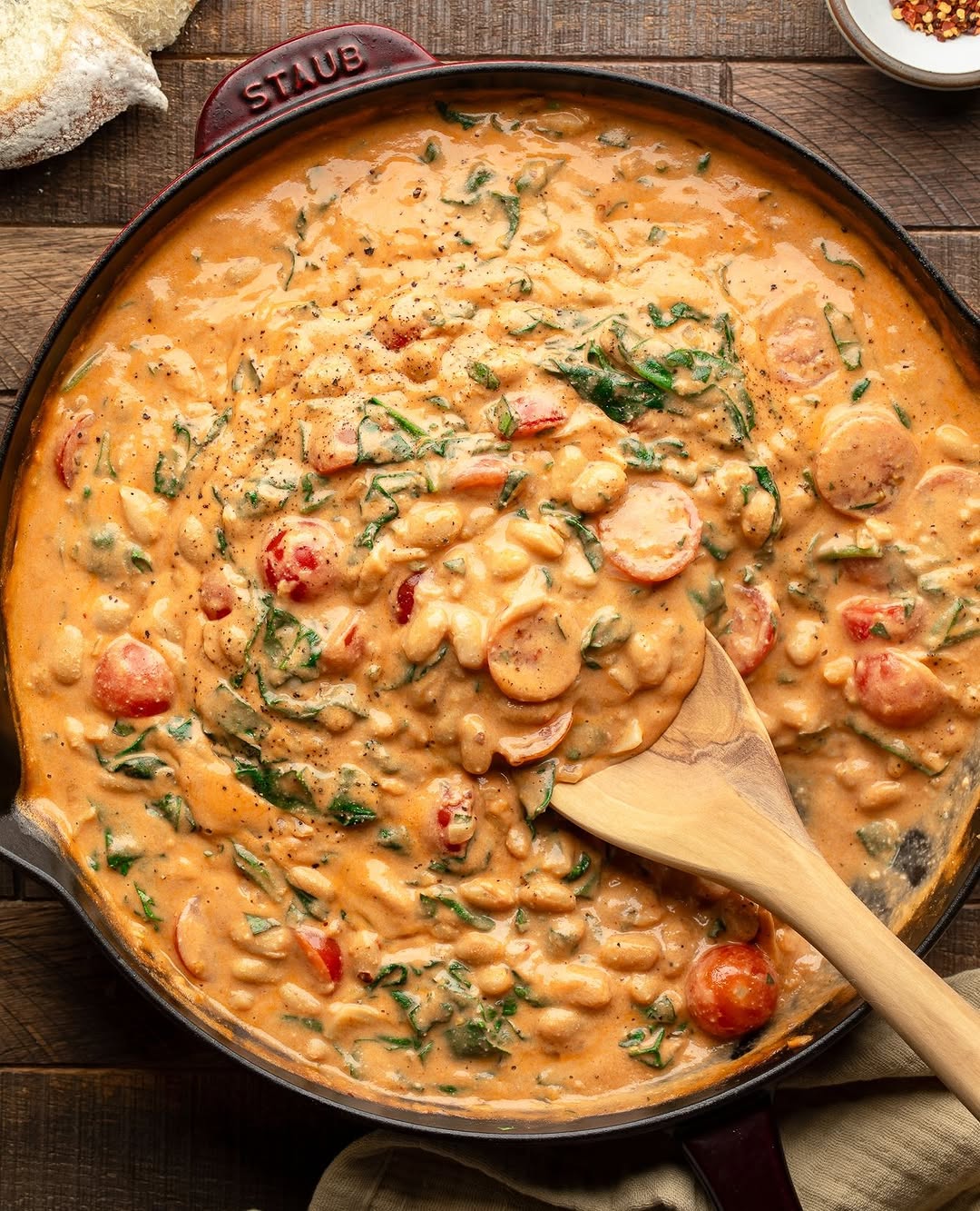 White Bean and Spinach Skillet