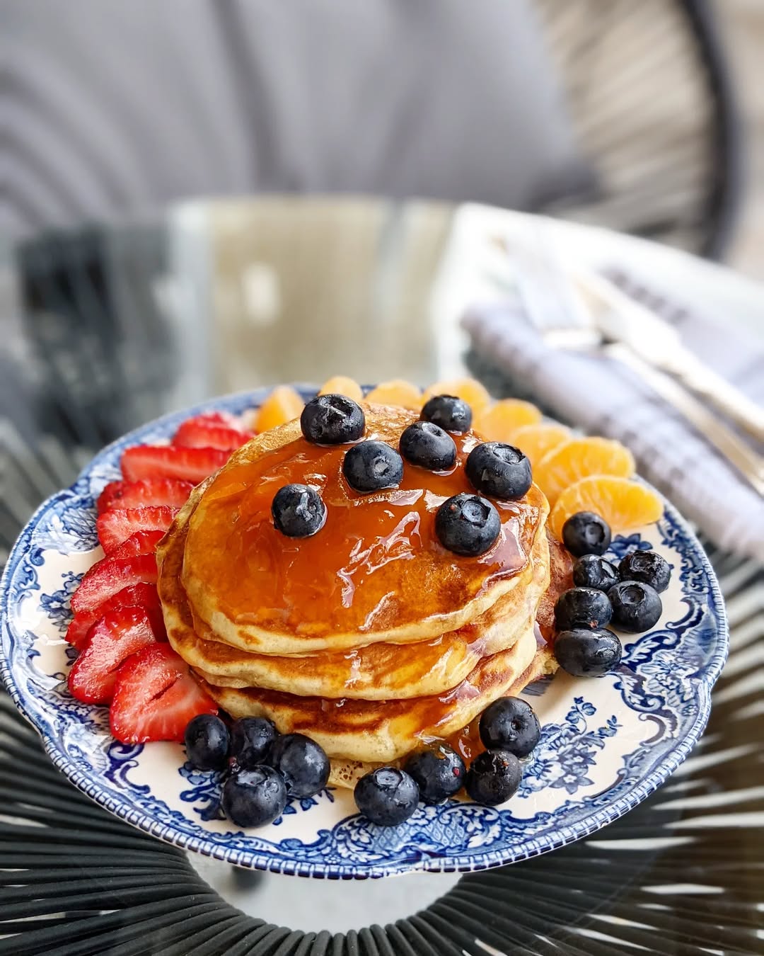 Blueberry Almond Pancakes
