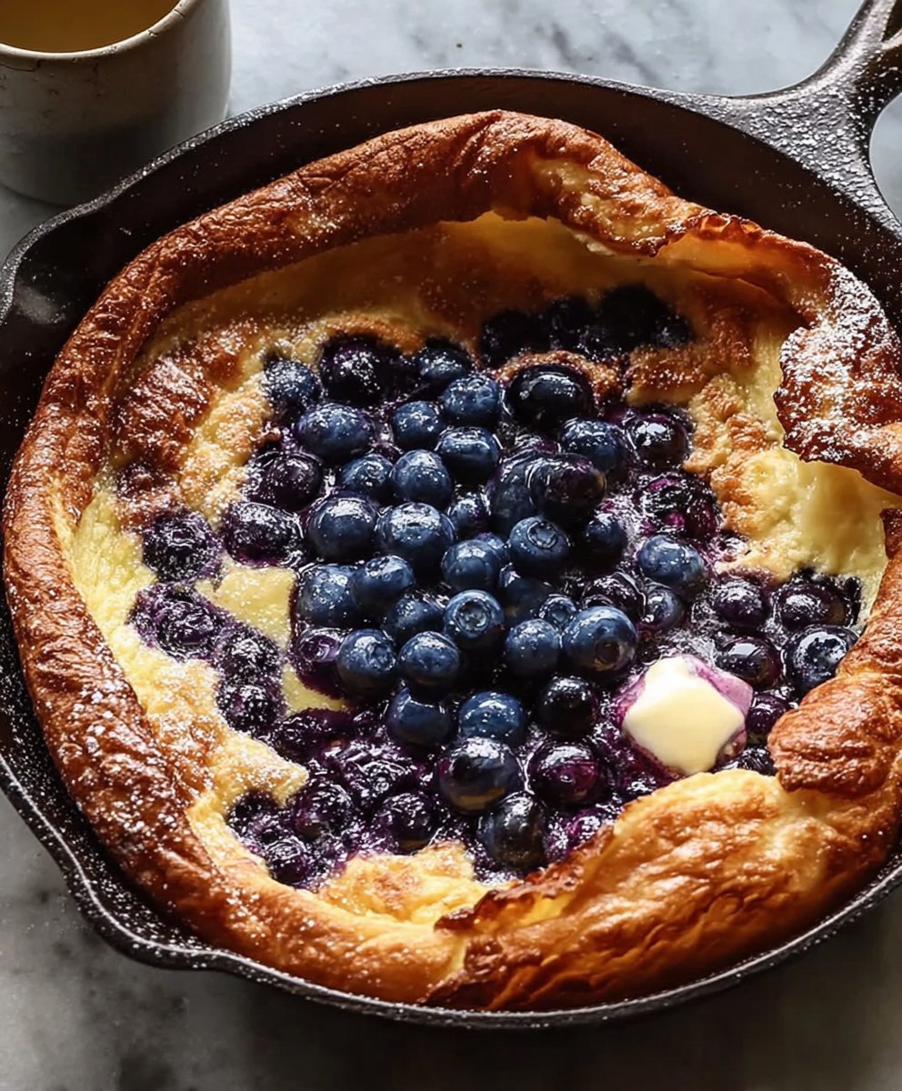 Blueberry German Pancake